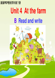 pep新版小学四英语下册-Unit-4--read-and-write