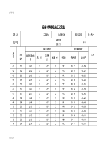 拉伸钢板桩施工记录簿表