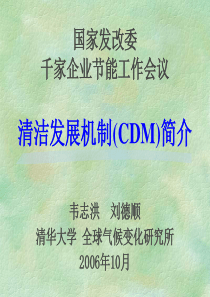 国家发改委千家企业节能工作会议清洁发展机制(CDM)简