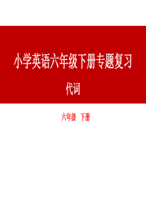 小学英语六年级下册专题复习——代词(课件)