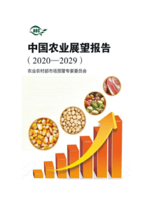 中国农业展望报告2020-2029