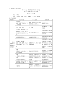 地理教案教学设计第二章第三节地域文化与城市发展教学设计（