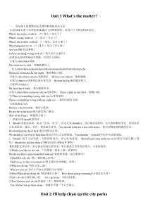 人教版八年级英语下册各单元语法点汇总