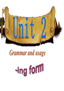 M5-unit2-Grammar现在分词