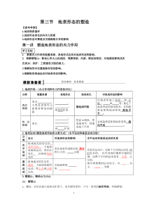 高考一轮复习、地表形态的塑造学案