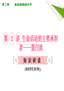 2012高考生物总复习课件：22《生命活动的主要承担者――蛋白质》知识研习(新人教版必修1)(共21