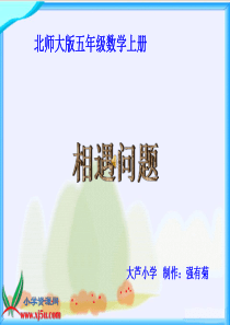 北师大版数学五年级上册《相遇问题》PPT课件之一