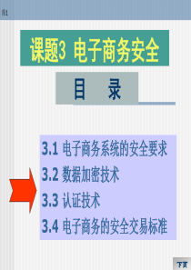 课题3 电子商务安全―― 认证技术应用