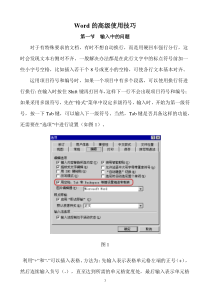 Word的高级使用技巧