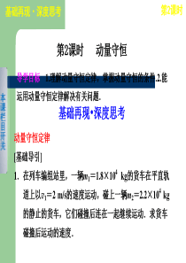 2013届高考物理一轮复习课件：专题6 动量守恒