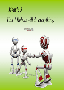 外研版四年级下册Module3_Unit1_Robots_will_do_everything.