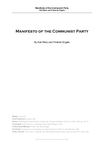 英文--共产党宣言PDF