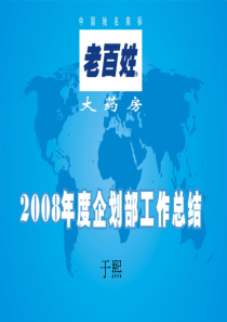 2008年某大型连锁药店企划部总结