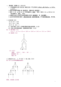 编译原理期末考试习题及答案