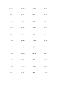 100以内两位数退位减法题