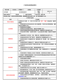 95店长岗位职责说明书