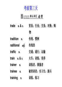 2010届高三英语高考二轮专题复习课件：考前第三天新人教版