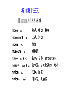 2010届高三英语高考二轮专题复习课件：考前第十三天新人教版