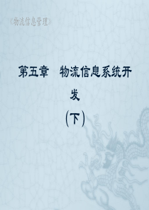 物流信息系统开发(下)