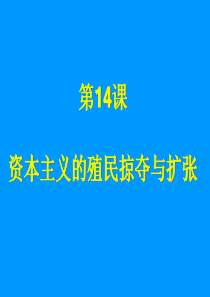 14课资本主义的殖民掠夺和扩张