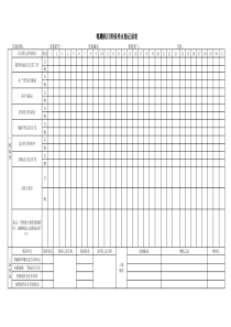 精雕机日常保养点检记录表