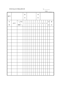 事务用品及印刷品领用单