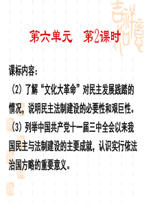 必修16-21 民主政治建设的曲折发展