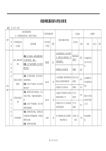 风险和机遇风险识别评估表---2016版-公司通用