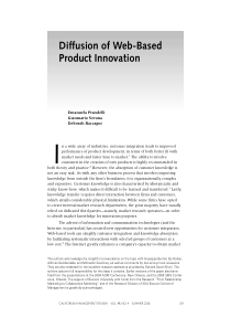 Diffusion of Web-based Product Innovation_cmr