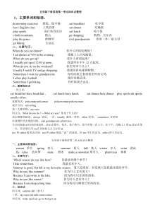 人教版五年级下册英语知识点(非常有用)