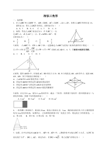 初三相似三角形提高拓展专题练习(附答案)