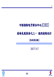 战略发展报告之二——组织结构设计