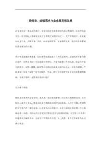 战略场、战略需求与企业超常规发展(doc6)(1)