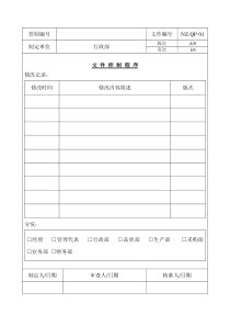 质量控制程序文件