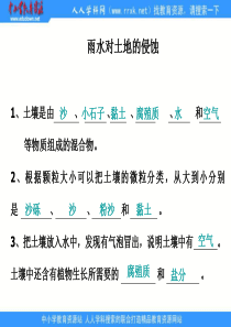 教科版科学五上《雨水对土地的侵蚀》ppt课件