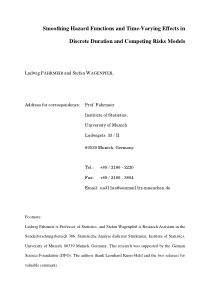 Smoothing hazard functions and time-varying effect