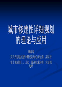 城市修建性详细规划的理论与应用-施海涛