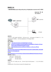 RHEL5.4搭建LAMP+Discuz+PhpMyAdmin+Awstats+AB压力测试