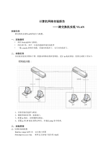 跨交换机实现VLAN实验报告