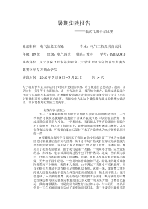 飞思卡尔暑期社会实践报告