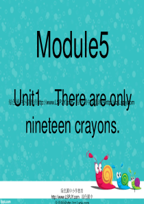 M5U1There are only nineteen crayons