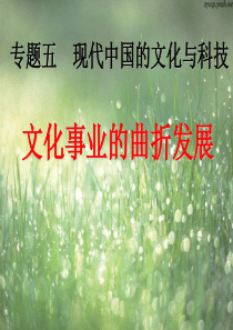 文化事业的曲折发展(用)