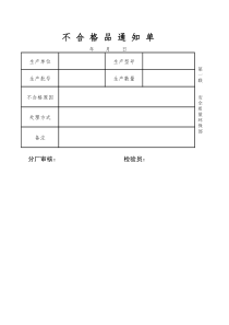 不合格品通知单(1)