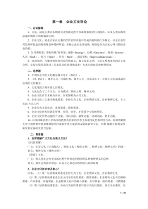 自考企业文化复习资料