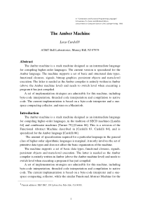 1 In Combinators and Functional Programming Langua