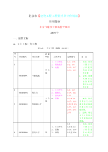 北京市建设工程工程量清单计价规范(应用指南)【1】