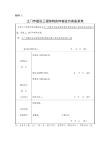 结构实体质量检验方案(DOC)