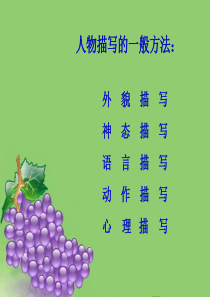 54初中语文作文教学课件：人物描写