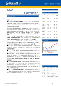 新能源行业投资策略：在发展中战胜迷茫