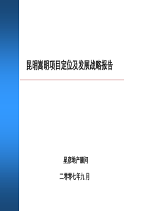 星彦-昆明嵩明项目定位及发展战略报告